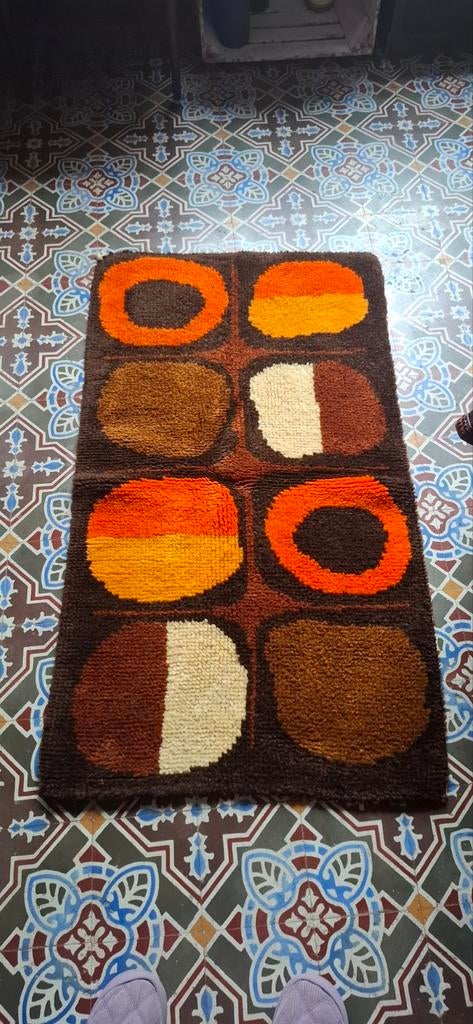 Tapis vintage, Maison & Meubles, Accessoires pour la Maison | Sous-verres & Sous-plats, Utilisé, Enlèvement ou Envoi