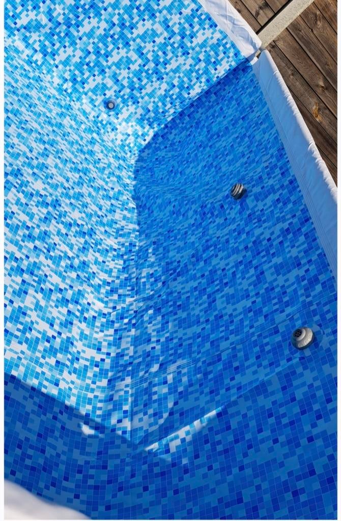 Compleet zwembad 4mx2mx122cm! Met filter en verwarming!, Jardin & Terrasse, Accessoires de piscine, Couverture de piscine, Enlèvement