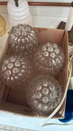 4 verres pour lampes, Maison & Meubles, Lampes | Suspensions, Enlèvement ou Envoi, Comme neuf