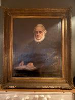 PORTRET geletterd man met baard., Ophalen