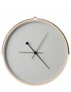 belle horloge murale neuve cadre métallique gris clair neuve, Enlèvement, Comme neuf, Horloge murale