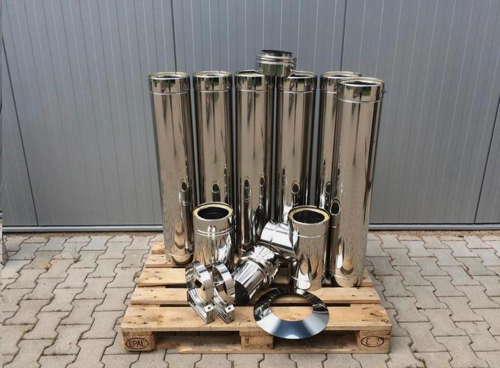 Cheminée inox 200mm, Doe-het-zelf en Bouw, Buizen en Afvoer, Nieuw, Inox, Ophalen