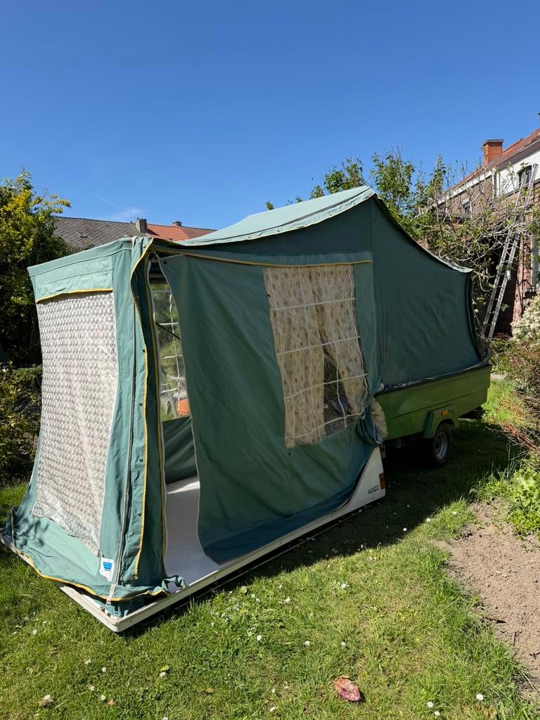 Vouwwagen te koop, merk Burton, Caravanes & Camping, Caravanes pliantes, Autres marques, jusqu'à 2, Vert, Présent, Enlèvement