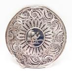 Poederdoos zilver & niëllo Oriëntalistisch., Ophalen of Verzenden, Zilver