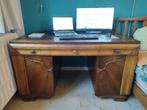 Uniek en stijlvol vintage Art Deco bureau, Enlèvement, Utilisé, Bureau