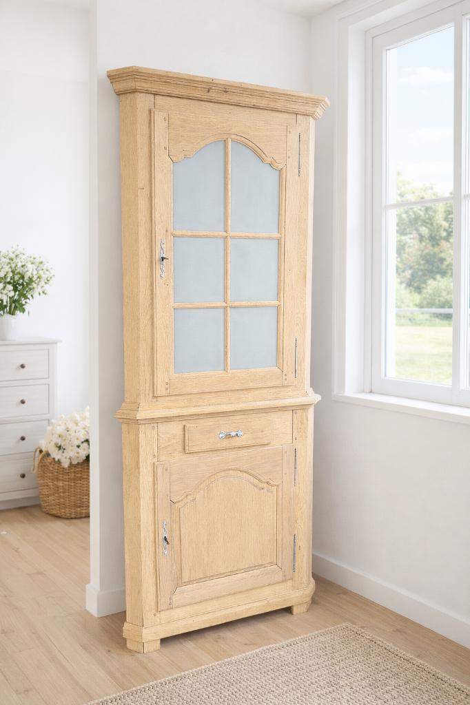 encoignure en chêne aerogommé, Antiquités & Art, Antiquités | Meubles | Armoires, Enlèvement