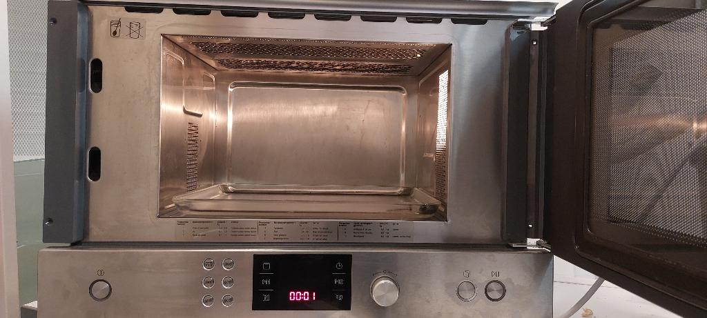 inbouw mircogolf, Ophalen, Minder dan 45 cm, Gebruikt, Grill