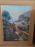 Gezicht op Capri in 1962, Antiek en Kunst, Ophalen