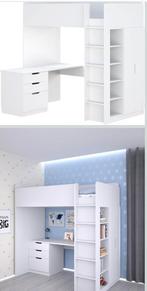 Lit bureau IKEA, 90 cm, Une personne, 180 à 200 cm, Enlèvement