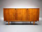 Vintage midcentury deens design dressoir, Ophalen, 150 tot 200 cm, Teakhout, 25 tot 50 cm