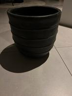 Bloempot gommaire met 2 onderzetters, Tuin en Terras, Ophalen, Gebruikt