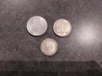 3 zilveren munten Belgie, Postzegels en Munten, Munten | België, Zilver, Ophalen of Verzenden, Zilver