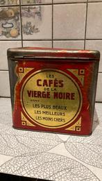Boîte à café fer les cafés de la vierge noire, Gebruikt