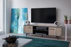 VT Tv Meubel in zwart eik 151cm xH46cm +Gratis Levering, Huis en Inrichting, Tafels | Bijzettafels, Ophalen of Verzenden, Nieuw