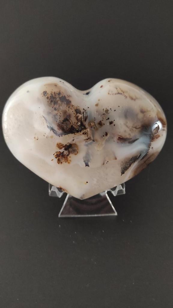Mooi dik Agaat hart, Verzamelen, Mineralen en Fossielen, Ophalen of Verzenden