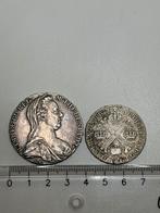 2 zilveren munten Maria Theresia, Postzegels en Munten, Ophalen of Verzenden, Oostenrijk, Losse munt, Zilver