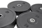 Nieuw bumper halterschijfenset RUBBER Crossfit Gym SET 100kg, Envoi, Neuf, Plaques d'haltères