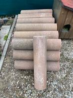 Palissaden bruin - beton, Tuin en Terras, Bielzen en Borduren, Ophalen, Gebruikt