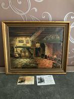 Bokrijk interieur schilderij, Antiek en Kunst, Ophalen of Verzenden