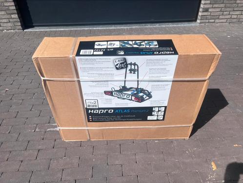 Nieuw in doos hapro atlas primium 2, voor 250 ipv 450, Auto diversen, Fietsendragers, Nieuw, Trekhaakdrager, 2 fietsen, Brede banden