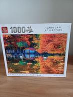 Puzzel 1000 stukken " House at the lake " zie objecten, Ophalen, 500 t/m 1500 stukjes, Gebruikt, Legpuzzel