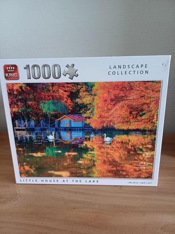 Puzzel 1000 stukken " House at the lake " zie objecten beschikbaar voor biedingen