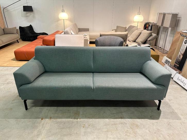 Rolf Benz 310 3-Zits Bank Turquoise – NP: €5.500, Huis en Inrichting, Zetels | Zetels, Zo goed als nieuw, Rechte bank, Driepersoons