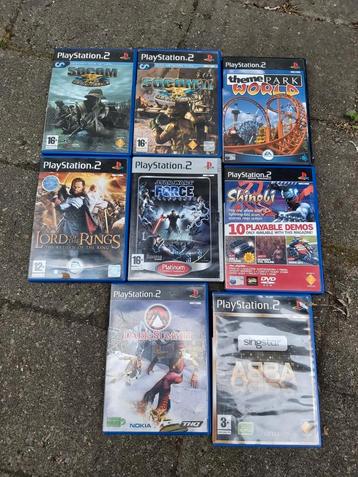 Lot van 8  Playstation 2 games (alle 8 spellen te samen) beschikbaar voor biedingen