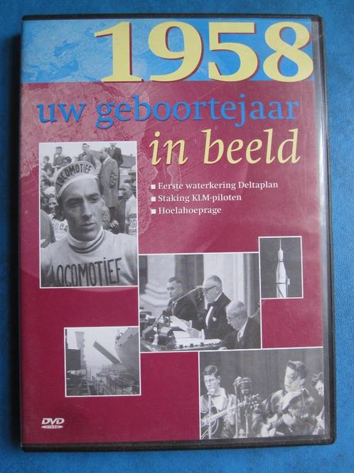 Uw geboortejaar in beeld 1958, Cd's en Dvd's, Dvd's | Documentaire en Educatief, Zo goed als nieuw, Politiek of Geschiedenis, Alle leeftijden