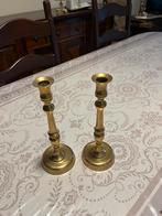 2 koperen kandelaars, Antiek en Kunst, Ophalen