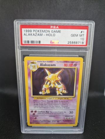 Alakazam Holo Base Set PSA 10 beschikbaar voor biedingen