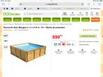 Piscine bois 2 x 2 x 0,70 m - Jamais utilisée, Tuin en Terras, Zwembaden, Ophalen, Minder dan 80 cm, Vierkant, Opzetzwembad