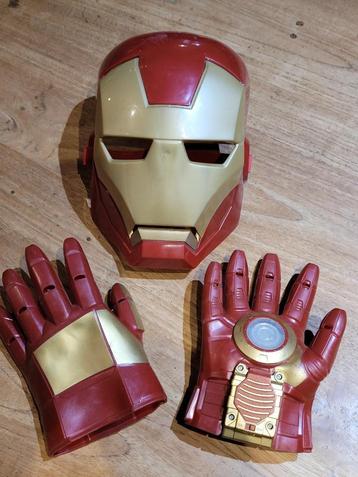 Marvel iron man masker + interactieve hanschoenen 10 euro beschikbaar voor biedingen