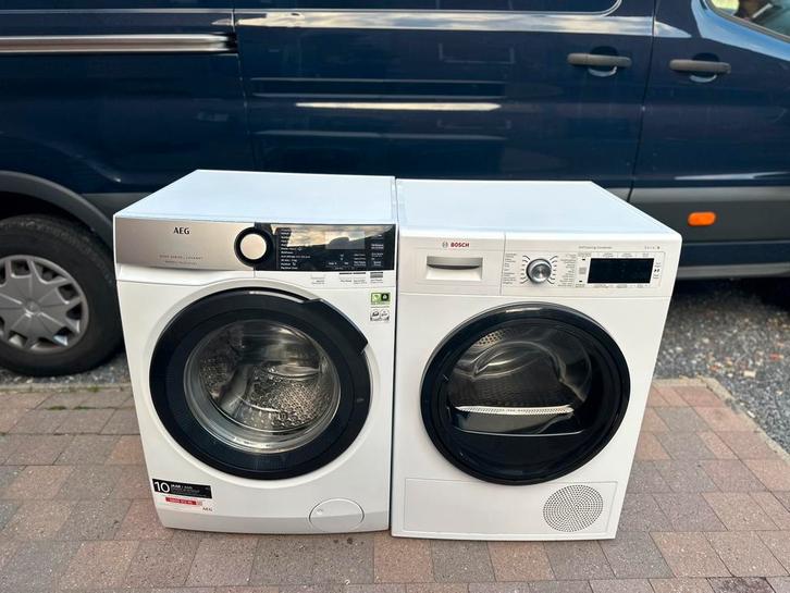 Wasmachine en droogkast Werken perfect beide A+++ 9KG, Elektronische apparatuur, Wasmachines, Zo goed als nieuw, Voorlader, 8 tot 10 kg
