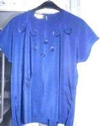 Très belle blouse teinte = bleu, Bleu, Taille 42/44 (L), Enlèvement ou Envoi, Neuf
