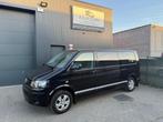VW TRANSPORTER T5 DUBBEL CABINE AUTOMAAT 5PLAATS AIRCO NAVI, Stof, 4 cilinders, Volkswagen, Zwart
