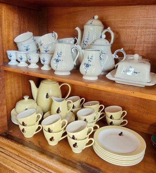 Vintage Cat Noir koffieservice, Antiek en Kunst, Antiek | Servies compleet, Ophalen