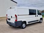 Fiat Ducato 2.3Jtd 130pk dubbele cabine 7pl, Auto's, Bestelwagens en Lichte vracht, Euro 5, Wit, 2300 cc, Overige kleuren