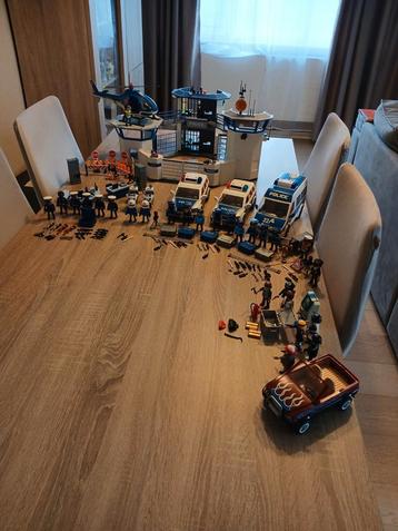 Playmobil politie, gevangenis, auto's, bestelwagen, motorfie beschikbaar voor biedingen