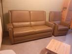 Lederen  salon merk allure, Ophalen, Zo goed als nieuw, Leer
