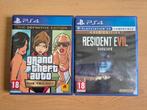 PS4-spellen: GTA Trilogy/Resident Evil 7 Biohazard Gold, Games en Spelcomputers, Ophalen of Verzenden, Zo goed als nieuw