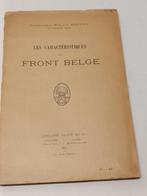 les caractéristiques du front belge Willy breton, Livres, Guerre & Militaire, Utilisé, Enlèvement ou Envoi