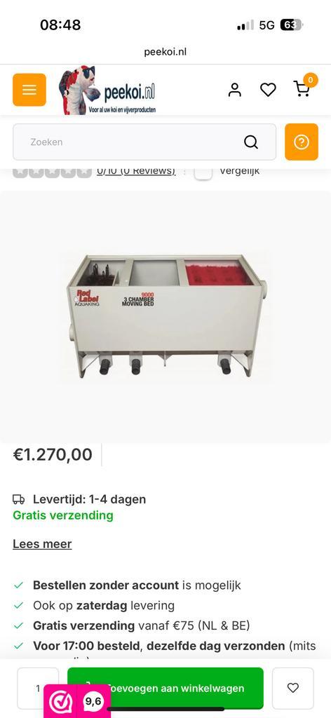 RedLabel 3 kaler filter 9000L/u koi vijver filter, Dieren en Toebehoren, Vissen | Vijvervissen
