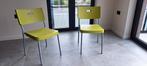 2 a 6 groene stoelen ikea stapelbaar, Ophalen, Zo goed als nieuw