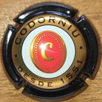 Spaanse Cavacapsule CODORNIU zwart & donkerkoper nr 24a, Ophalen of Verzenden, Nieuw, Spanje, Witte wijn