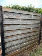 5 schuttingen 180x180 met tussenbalken, Ophalen, Gebruikt, Hout