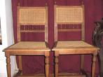 2 Henri II stoelen gecanneleerd., Antiek en Kunst, Ophalen