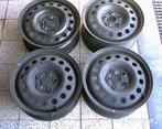 4 stalen velgen 14 inch, 15 inch, 16 inch, VW, seat, skoda, Ophalen, Gebruikt, Velg(en), Overige maten