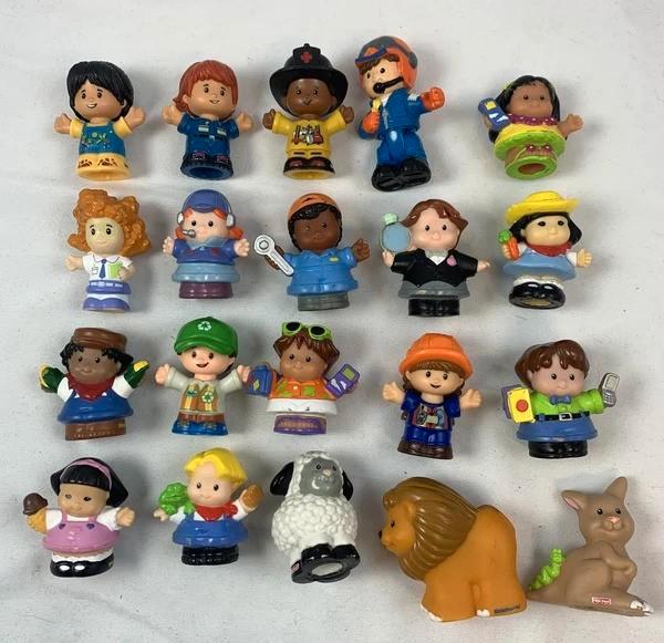 Fisher Price Little People Set 20 Figuren Beroepen Dieren, Verzamelen, Poppetjes en Figuurtjes, Zo goed als nieuw, Verzenden