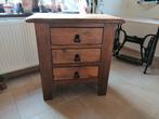 Oude kleine kast met 3 laden, Huis en Inrichting, Ophalen, Eikenhout